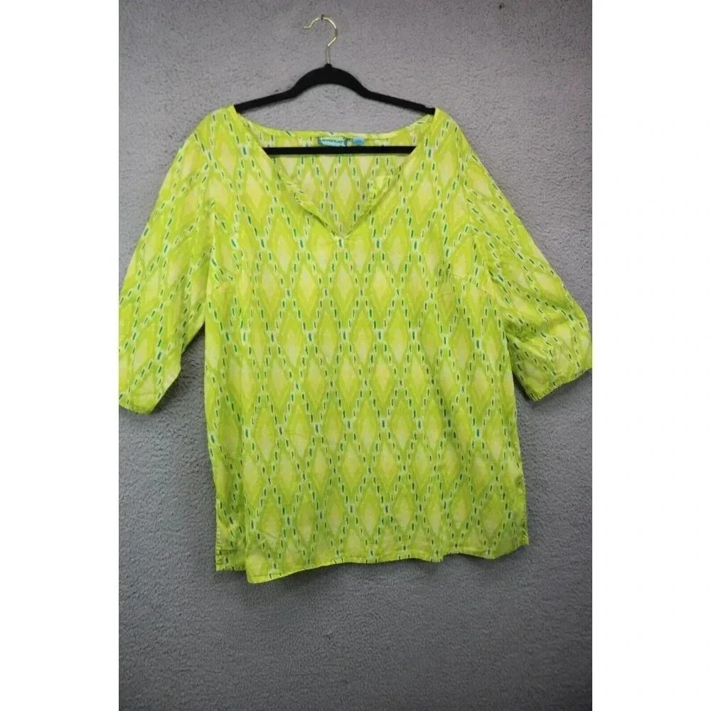 Avenue Women's Cotton Tunic Top-Size 22/24